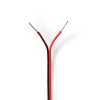 Speaker-Kabel | 2x 0,50 mm2 | 100 m | Folieverpakking |Zwart/Rood