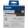 Brother DK-22251 - Zwart en rood op wit - DK - Zwart - Blauw - Wit - Thermo transfer - QL-800 QL-810W QL-820NWB - 6,2 cm