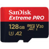 SanDisk Extreme PRO microSDXC 128GB+SD Adapter 200MB/s 90MB/s A2 C10 V30 UHS-I U3