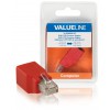 Network adapter RJ45 male - RJ45 female red 