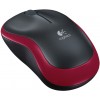 Logitech LGT-M185R - Mouse - 1,000 dpi Optical - Red