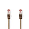 Cat 6 S/FTP Netzwerkkabel | RJ45-Stecker - RJ45-Stecker | 7,5 m | Braun