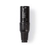 Conector XLR | XLR de 3 Pines Macho | Negro