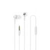 Wired Headphones | 1.20 m Round Cable | In-Ear | Built-in Microphone | White