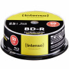 Intenso Blu-ray Disc BD-R 270 min / 50 GB, 6x, Fullprintable, 25 pezzi in campana